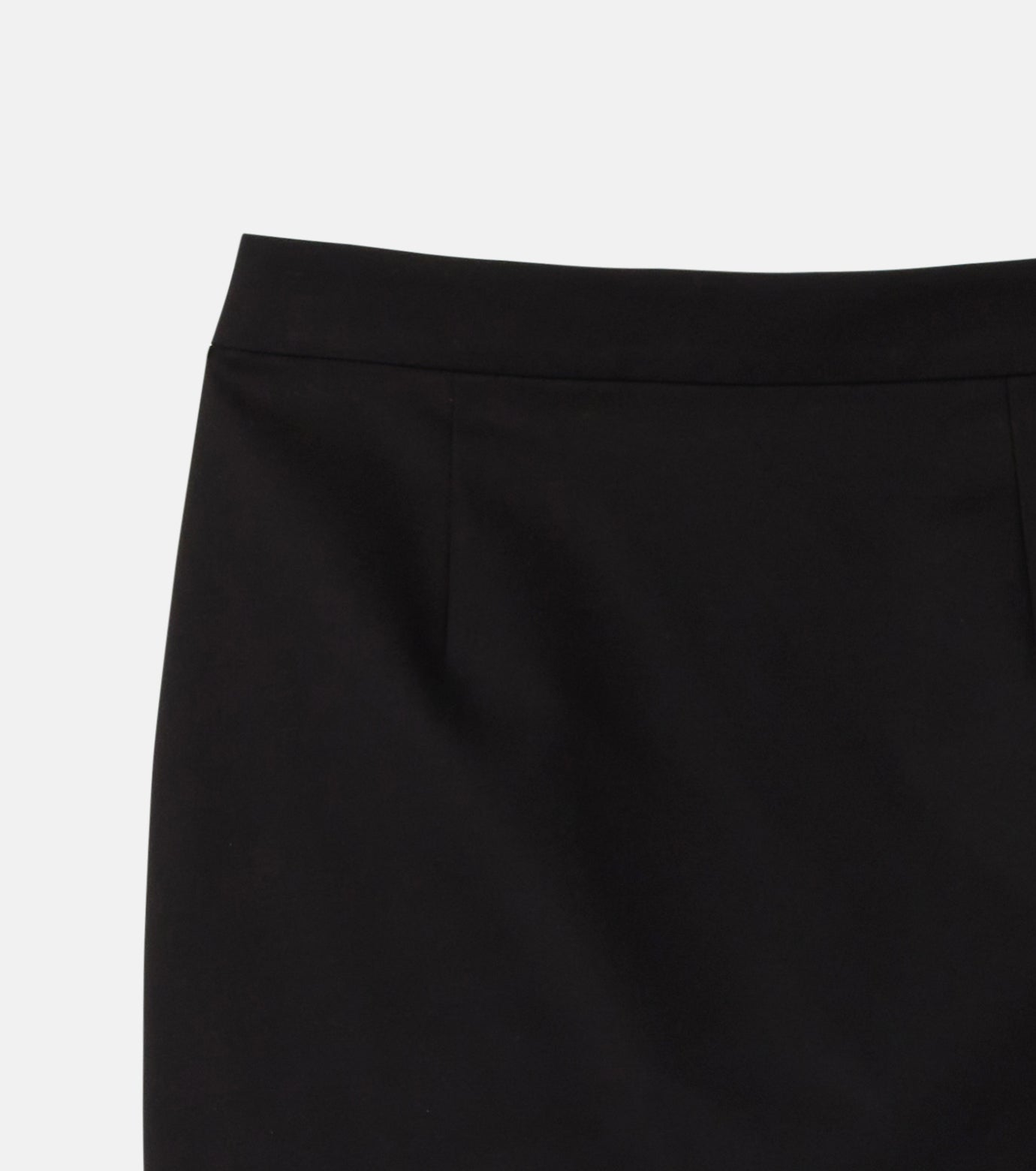 Contrast Hem Tight Skirt