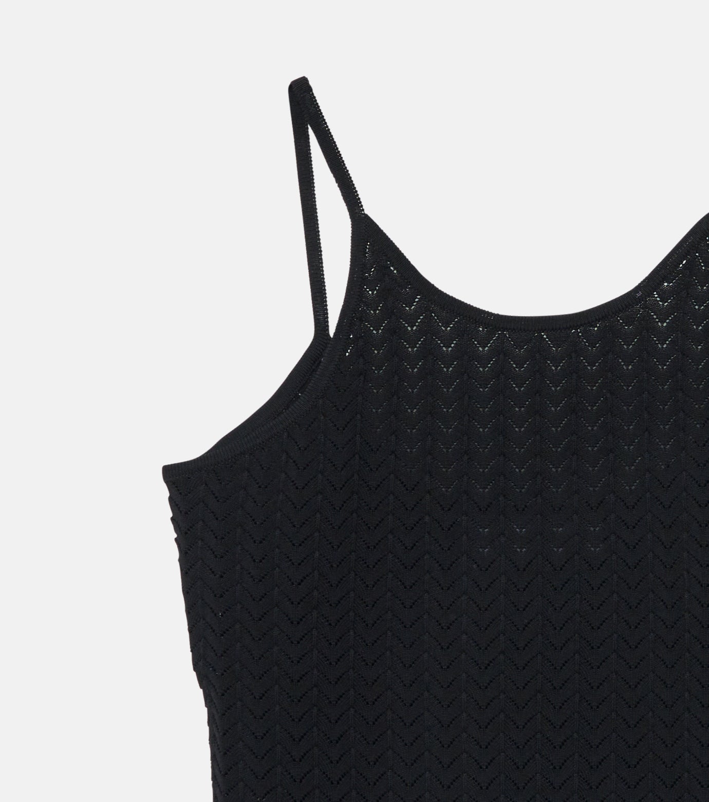 Eyelet Pattern Knit Camisol