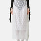 Falling-Plate Lace Skirt