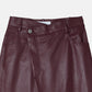 Asymmetry Leather Pants