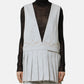 Snow Demin Pleated Vest