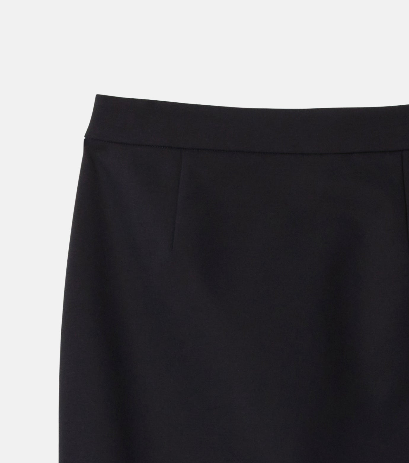 Contrast Hem Tight Skirt