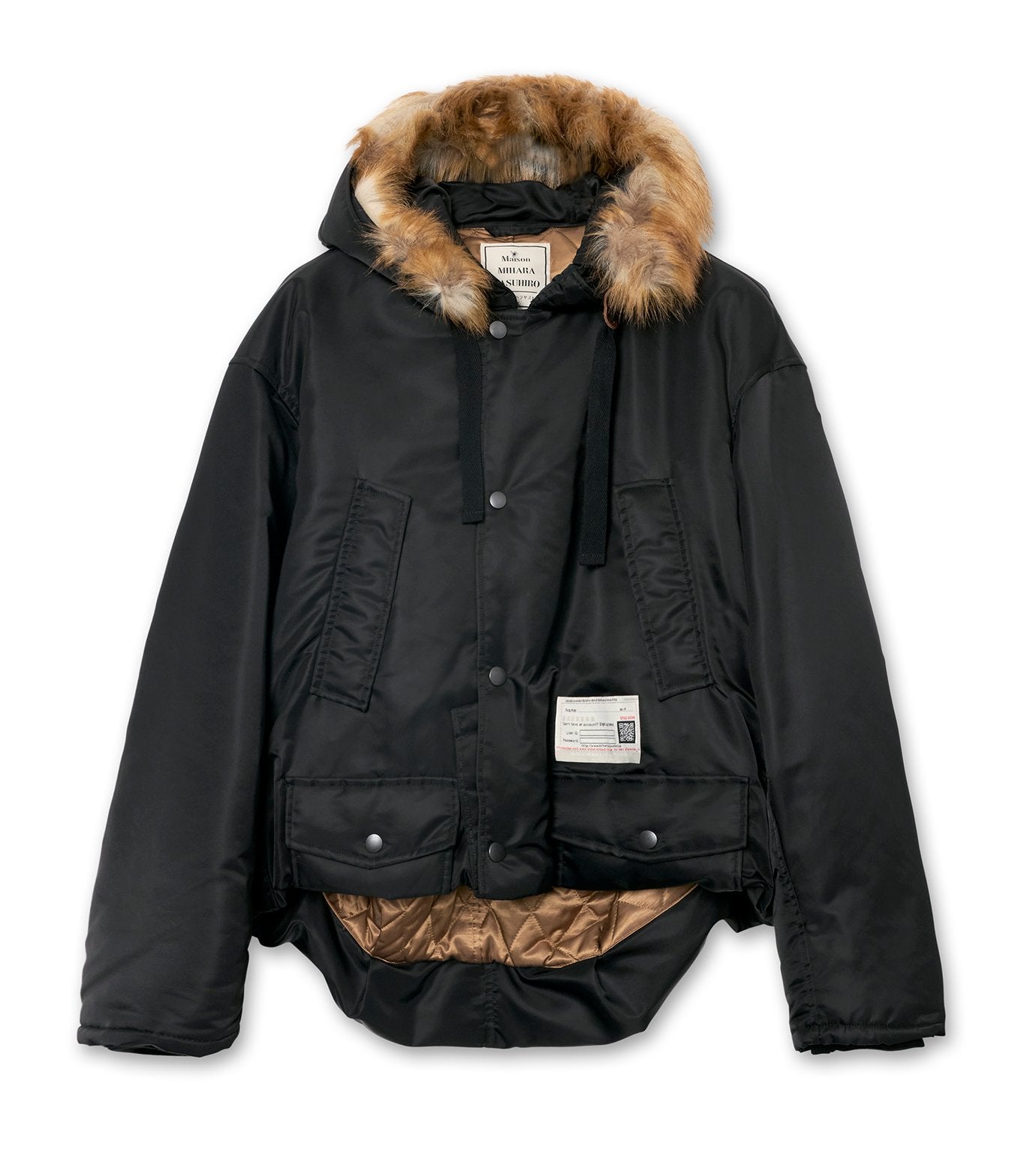 BOTTOM FOLDED HOODED BL