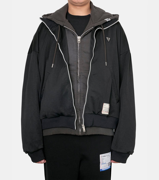 TRACK JACKET LAYERED SWEAT PARKA