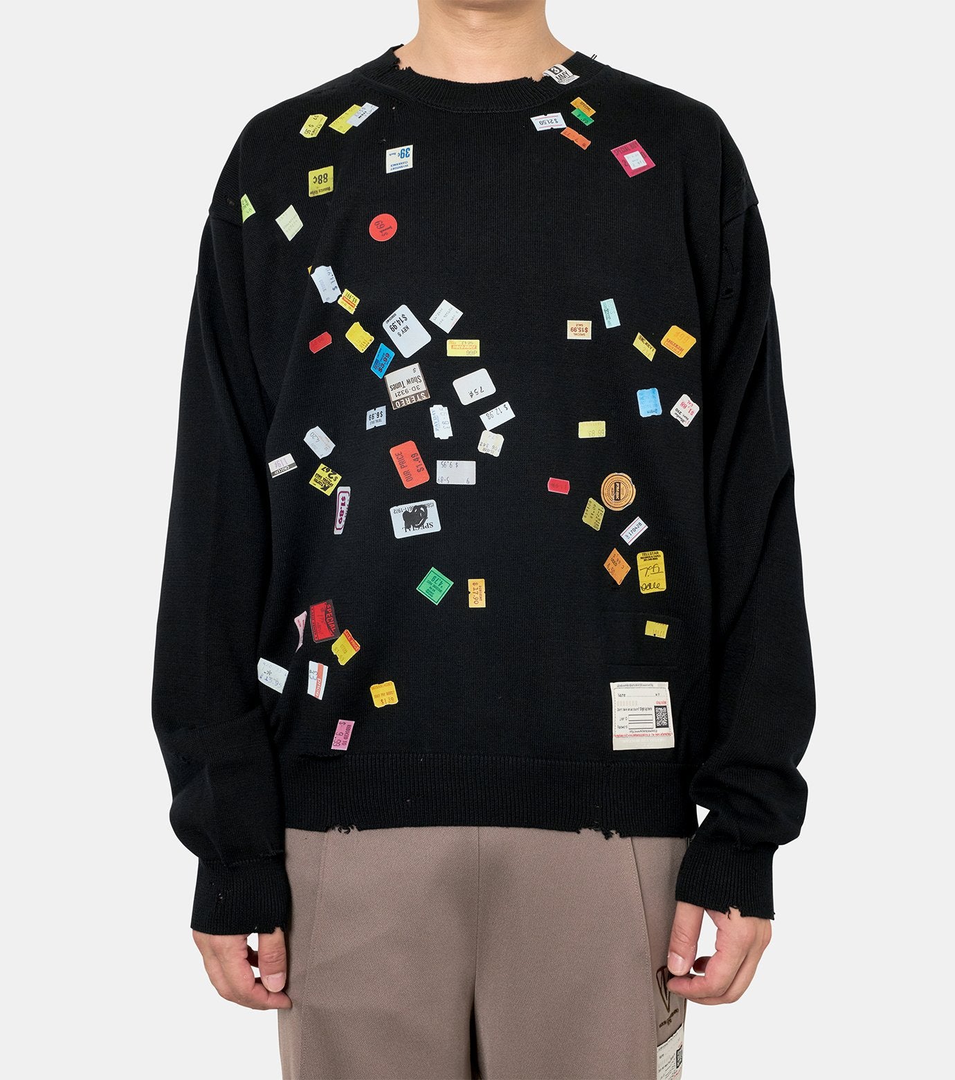 PRICE STICKER KNIT PULLOVER