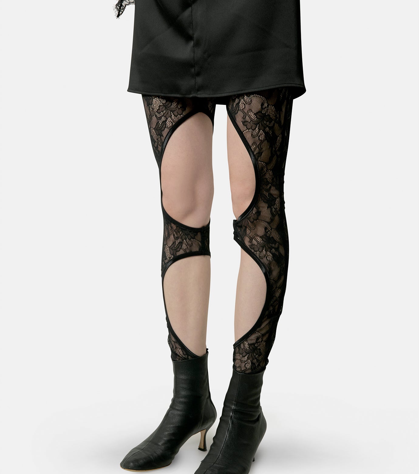 レッグウェア AKIKOAOKI/CYBER LACE LEGGINGS WHT cyber lace leggings / off white / レースレギンス | シープ
