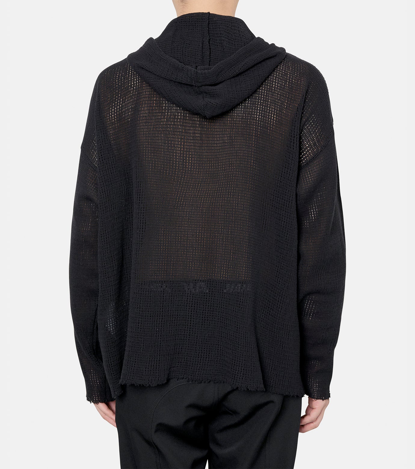 LONGSLEEVE HOODED MESH TEE