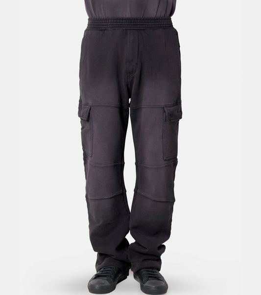 FLEECE GARMENT DYE CARGO PANTS