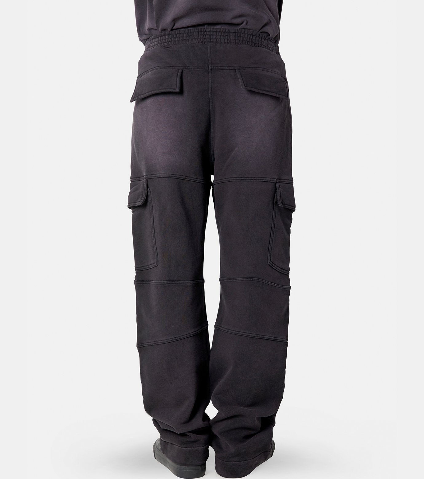 FLEECE GARMENT DYE CARGO PANTS