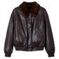 Reversible Fur-Cullar Jacket
