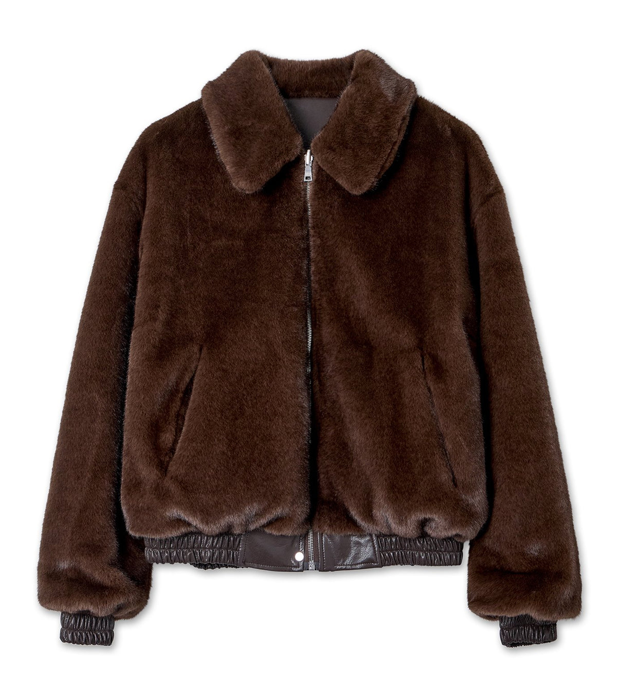Reversible Fur-Cullar Jacket