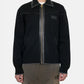 LEATHER TRIM ZIPPED BLOUSON