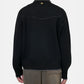 LEATHER TRIM ZIPPED BLOUSON