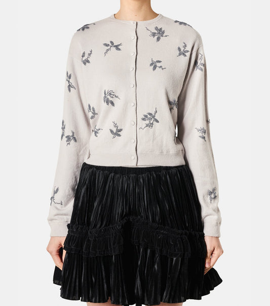 Flower Beaded Cardigan