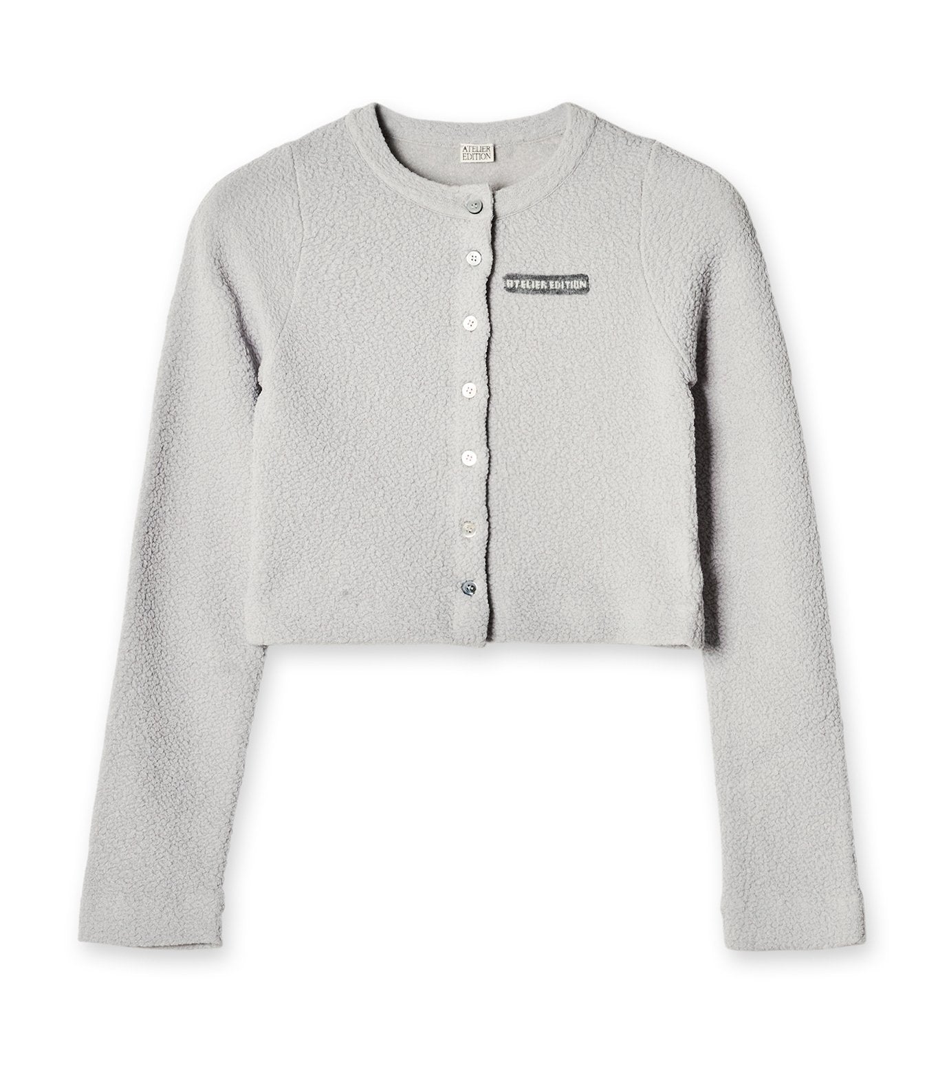 Jacquard Wrinkle Button Cardigan