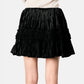 Ruffle Velvet Skirt
