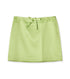 Ribbon Satin Mini Skirt
