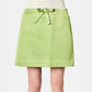 Ribbon Satin Mini Skirt