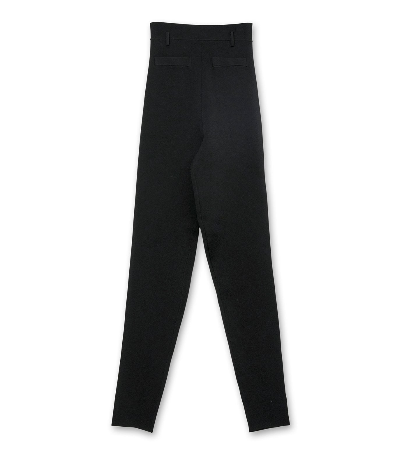 Black Belted Knit Leggings
