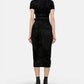 Black Chenille Knit Mini Dress