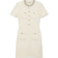 Cream Textured Knit Mini Dress