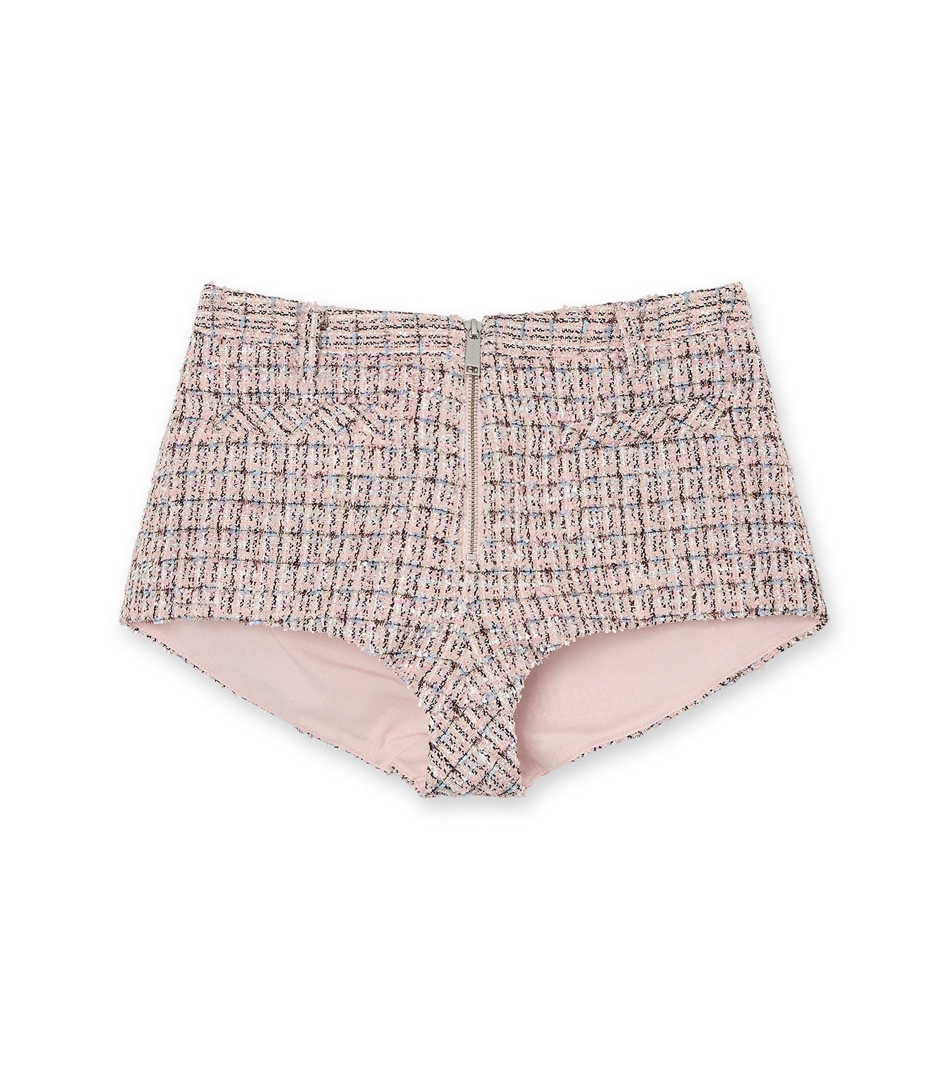 Pink Boucle Shorts