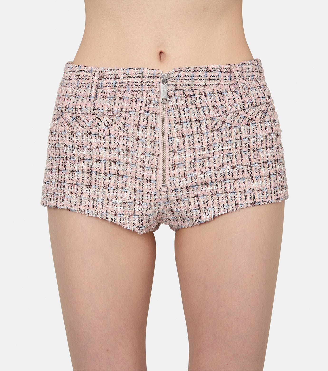 Pink Boucle Shorts