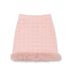 Pink Fur Hem Knit Skirt