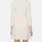 White Lace BibKnit Mini Dress