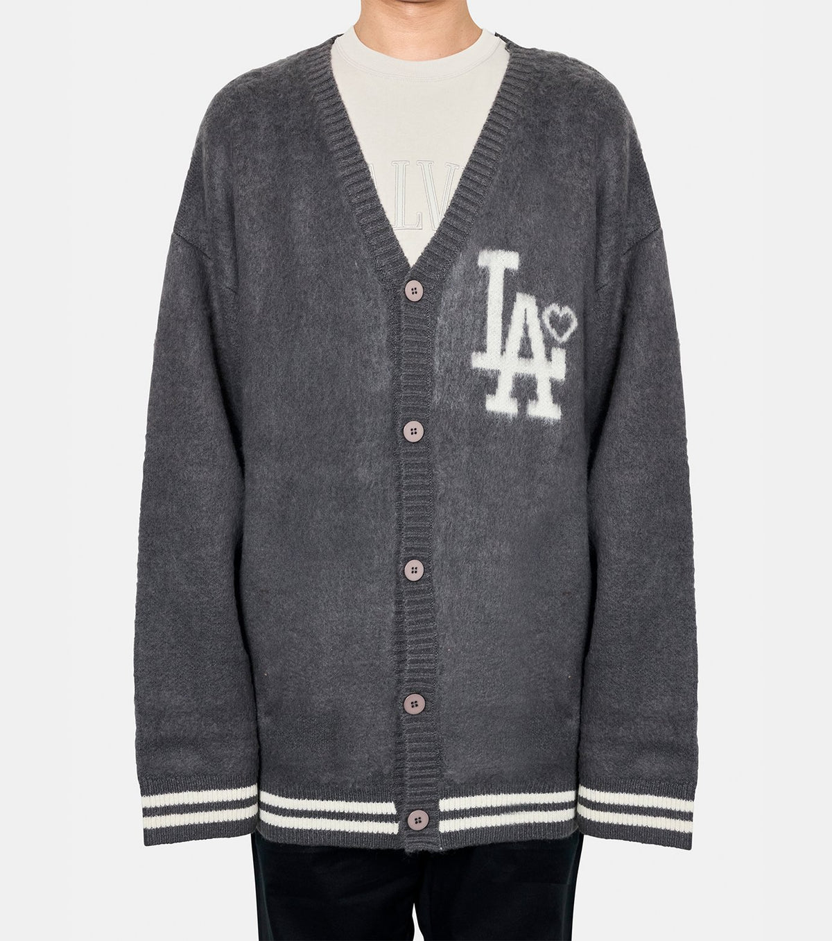 Dodgers Logo Knit Cardigan