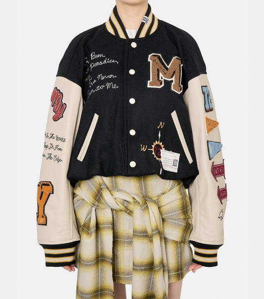 Roll-Up Hem Stadium Jumper
