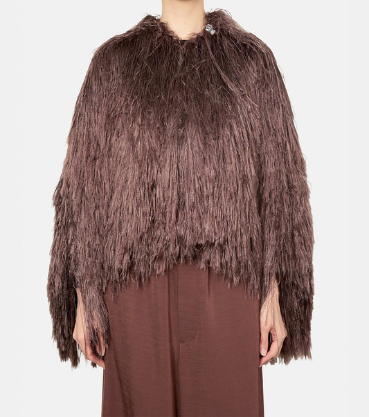 Long Shaggy Kit Cardigan