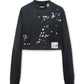 Embellished Distressed LS Mini Tee