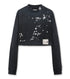 Embellished Distressed LS Mini Tee