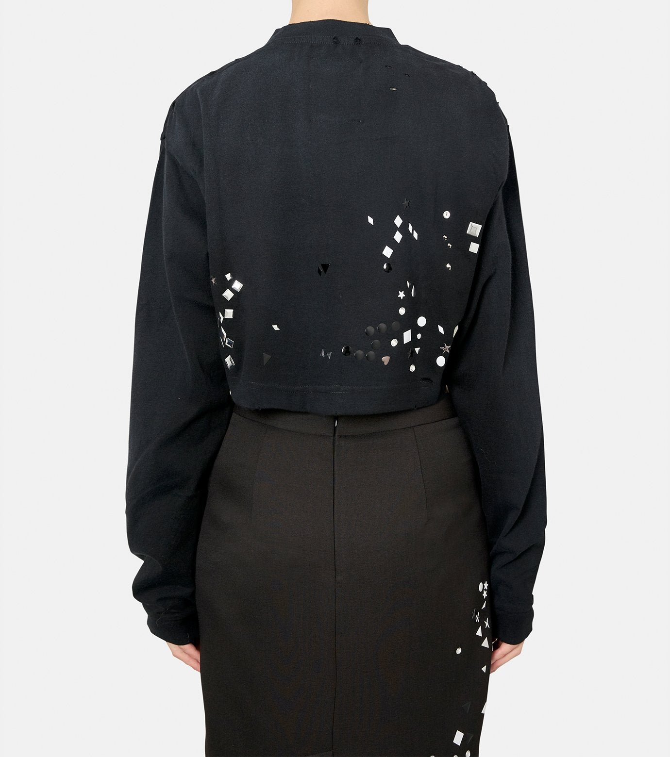 Embellished Distressed LS Mini Tee