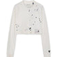 Embellished Distressed LS Mini Tee