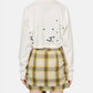 Embellished Distressed LS Mini Tee