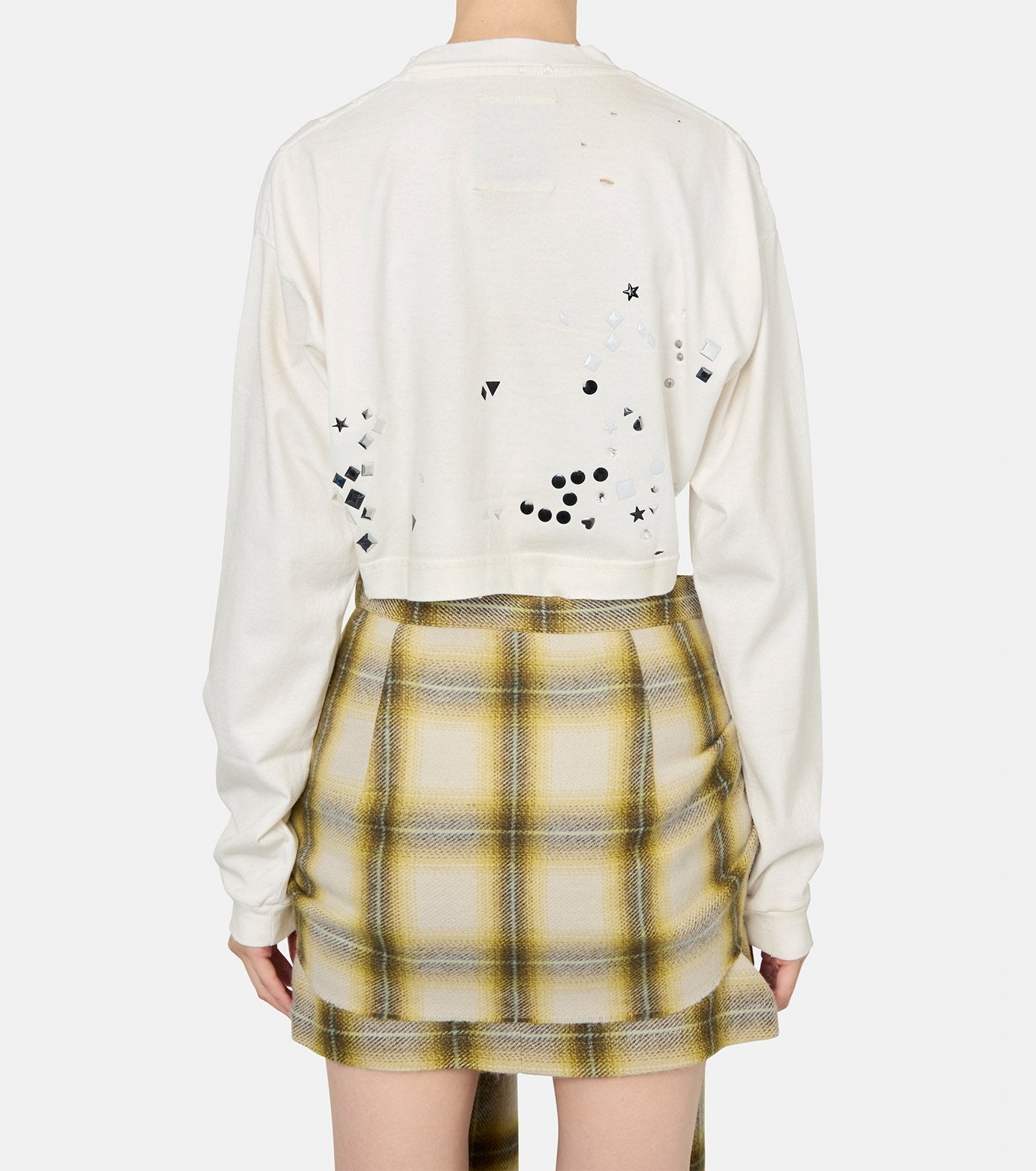 Embellished Distressed LS Mini Tee