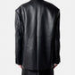 Robbi Faux Leather Blazer