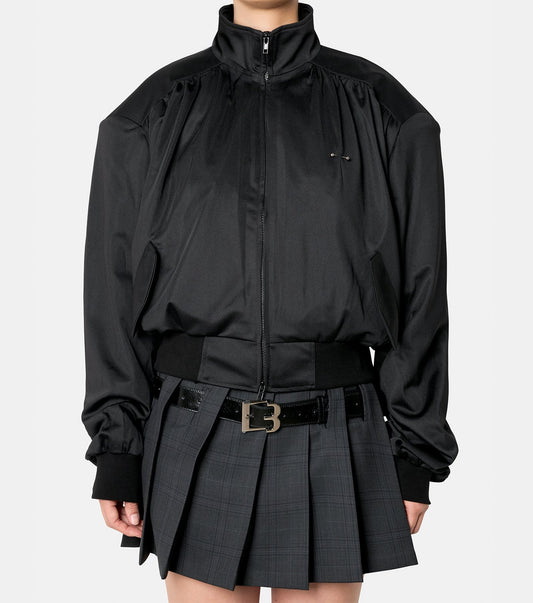 Shirring Jersey Jacket