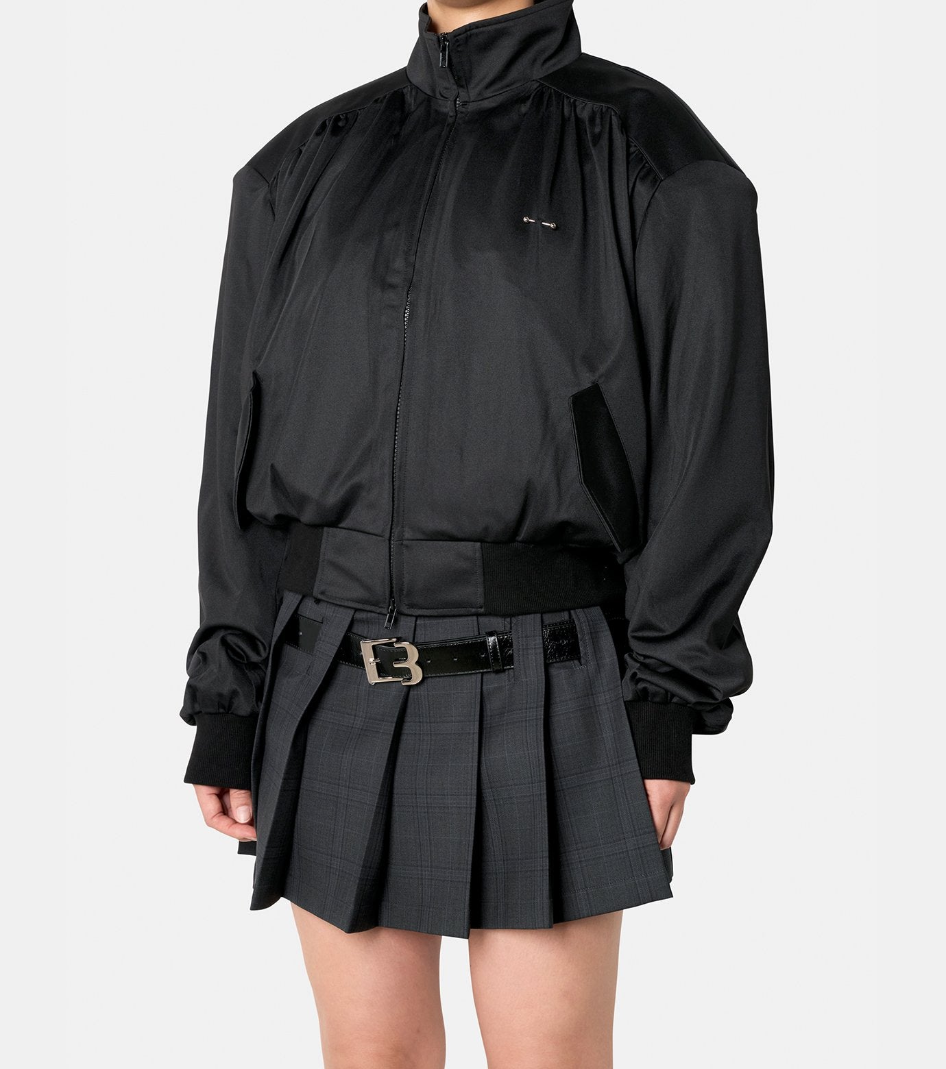 Shirring Jersey Jacket