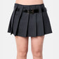 Belted Bleats Mini Skirt