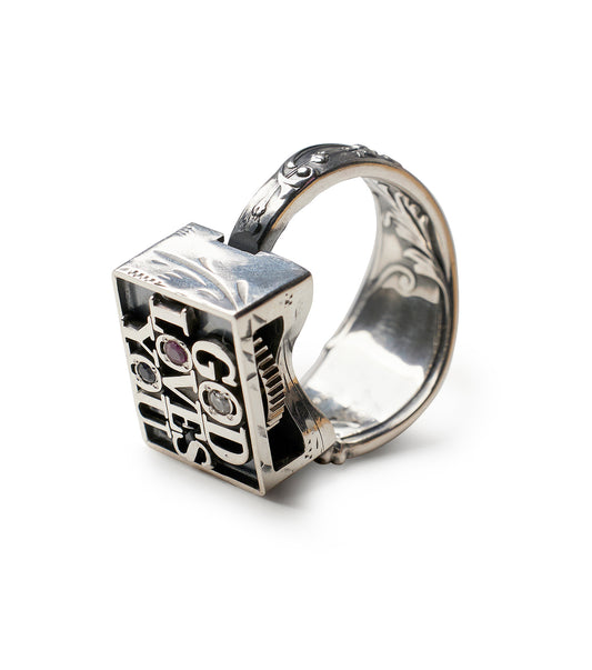 GODLOVESYOU Ring (Diamond Ruby Sap