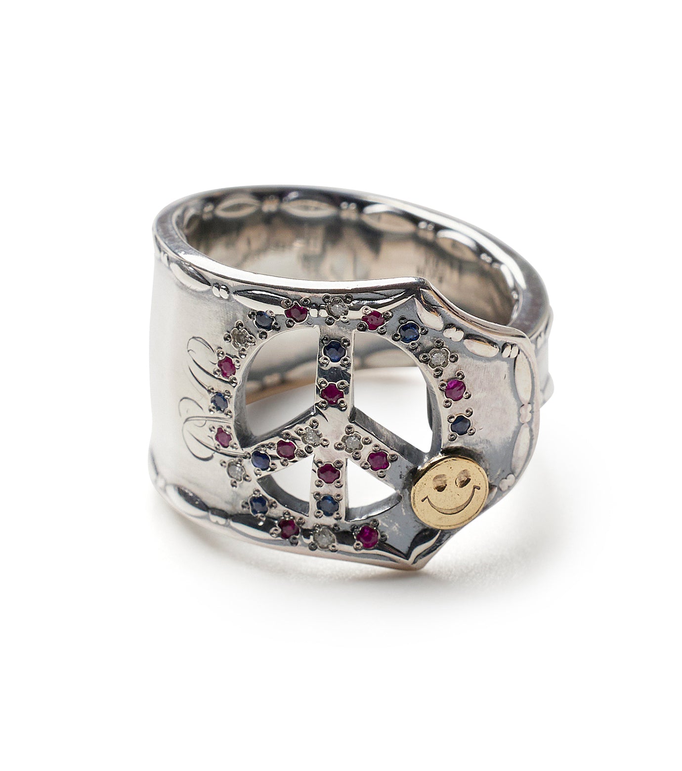 Peace&Smile Ring (K18 Diamond Ruby