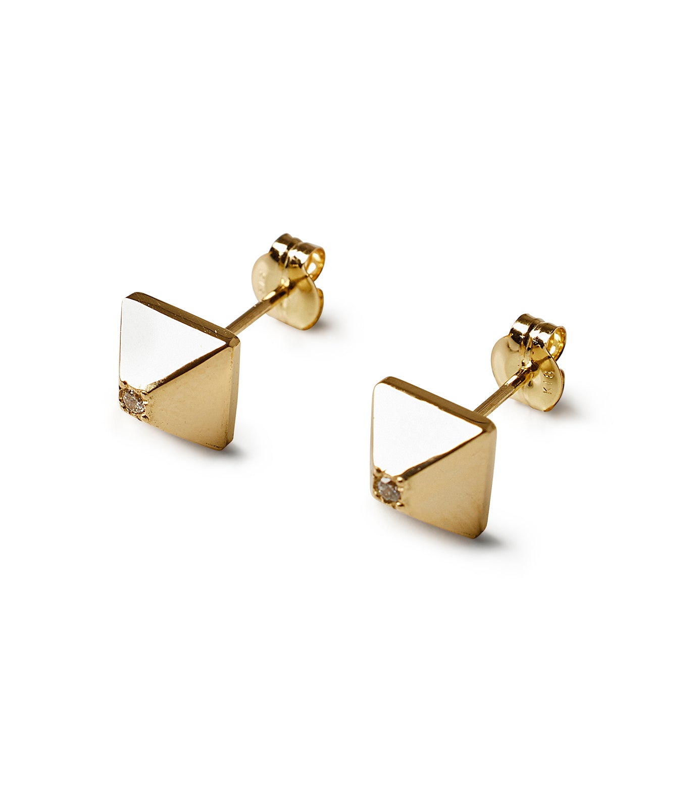 Studs Earrings(K18 Diamond)