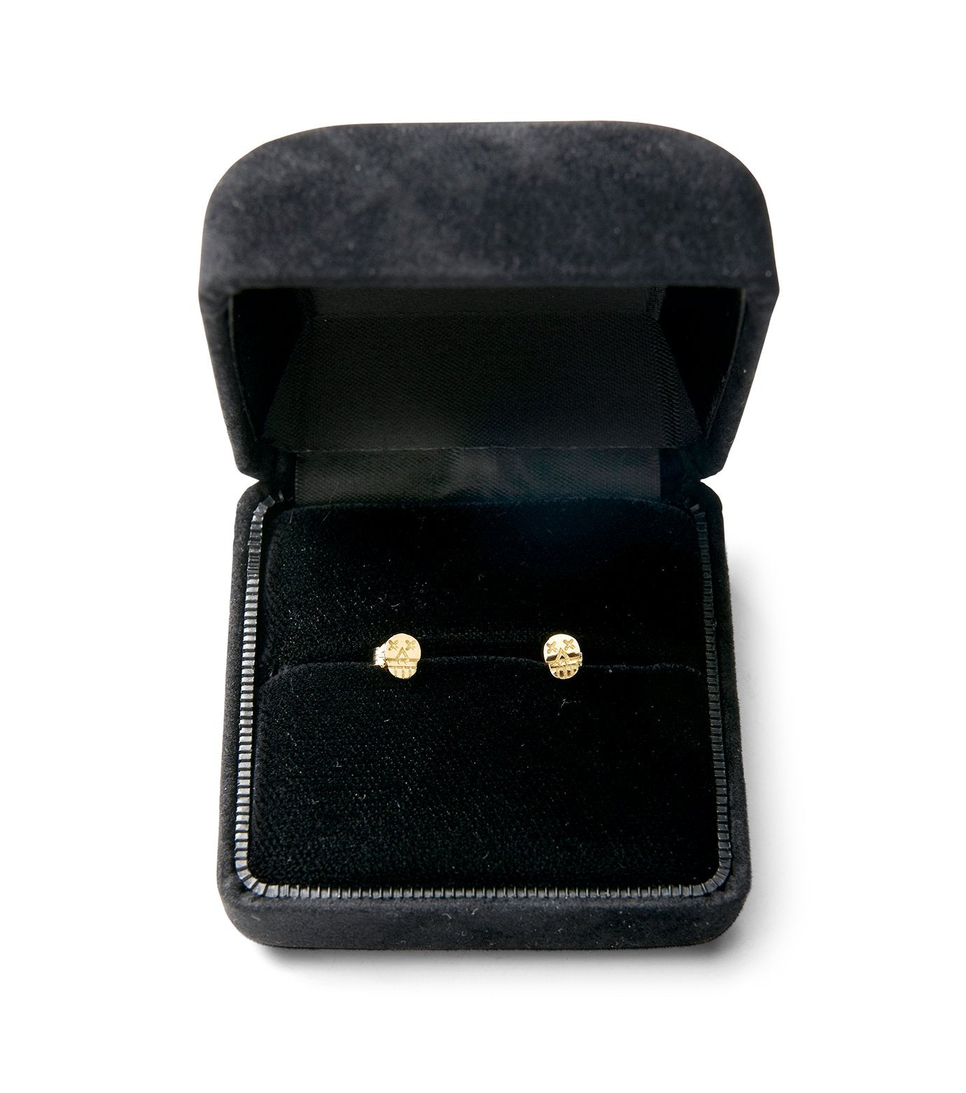 K18 Skull Earrings (Ruby&Sapphire)