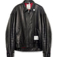 BEDWIN COW LEATHER ZIP BLOUSON