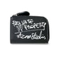 Compact Zip Wallet Handwriten