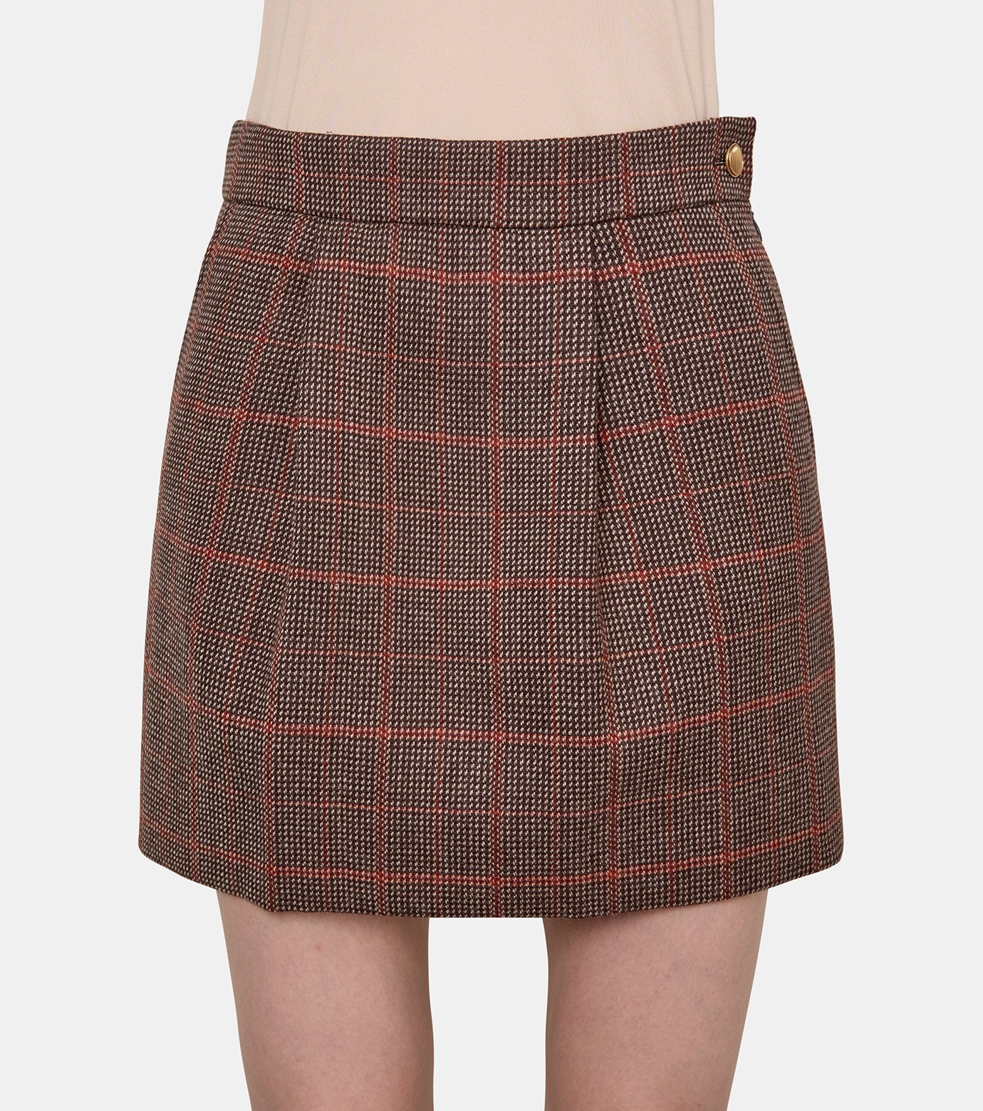 Checkered Short Skirt