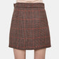 Checkered Short Skirt